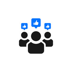 Customer icon vector or customer symbol vector isolated. Best Customer icon vector for business design element. Simple Customer symbol for business and more.