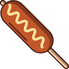 hot dog illustration