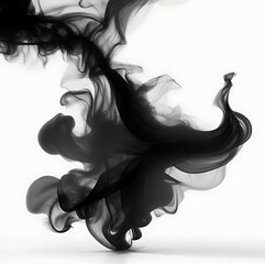 Black smoke clouds background fog. Vector realistic illustration of dark steam, smoky mist from fire, explosion, burning carbon or coal. Black fume texture isolated on transparent background