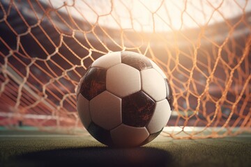 Soccer ball net. Generate Ai