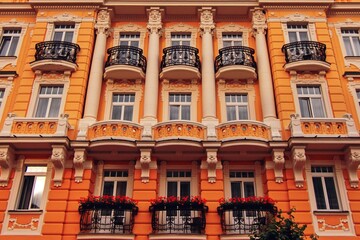The streets and architecture of famous spa city Frantiskovy Lazne, Czech republic