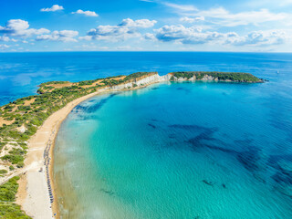 Fototapeta na wymiar Landscape with Gerakas beach, Zakynthos islands, Greece