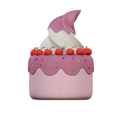 3D birthday cake