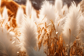 Obraz premium Golden Sunset Serenity. Generative AI