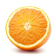 An orange isolated on a white background Generative AI