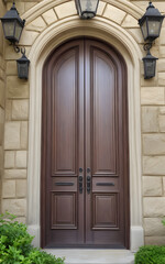 Photorealistic a door display. Door for background