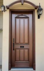 Photorealistic a door display. Door for background