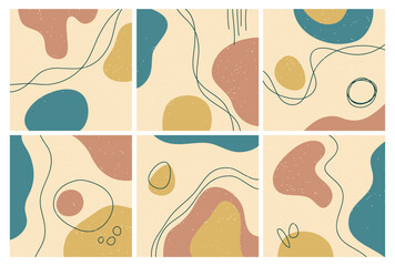Fototapeta na wymiar Modern abstract cover set, minimal cover design. Colorful geometric background, vector illustration.