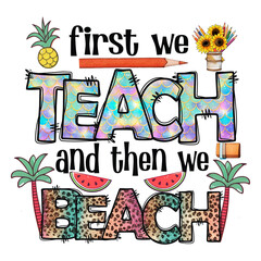 Obraz premium Cute Back To School Sublimation