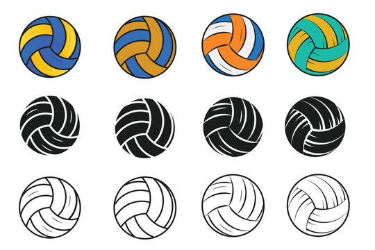 Volleyball Clipart Bundle, Volleyball Vector Bundle, Volleyball illustration, Sports Vector Bundle, Sports clipart Bundle, Sports illustration, illustration Clip Art Bundle, vector, Sports,