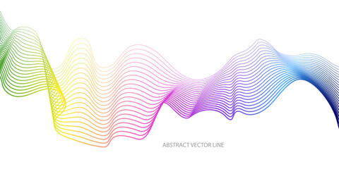 Fluid dynamic trendy lines template. Web design background. Creative graphic elements. Trendy gradient background. Minimal geometric cover. 3d futuristic concept. Vector digital graphic.