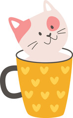 Cat In Cup