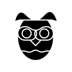 owl glyph icon