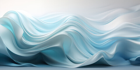 Fototapeta premium Abstract white blue Flow Background.