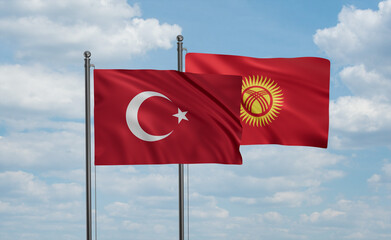 Kyrgyzstan and Turkey flag