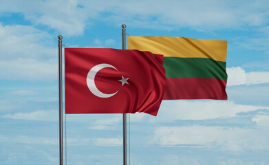 Lithuania and Turkey flag