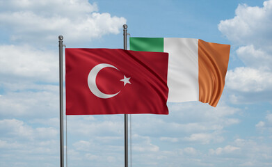 Ireland and Turkey flag