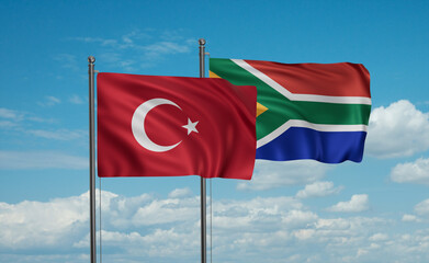 South Africa and Turkey flag