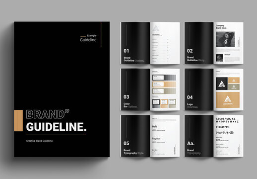 Brand Guideline Template Brochure Layout