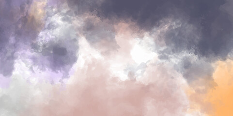 Colorful clouds in the blue sky Sunset with clouds background