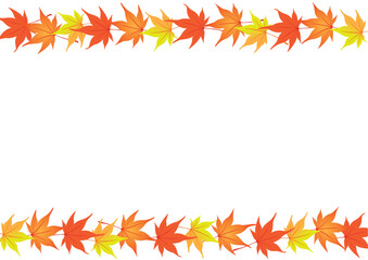 紅葉のベクターフレーム