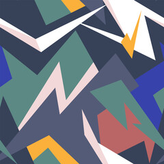 Abstract creative urban pattern tith curved geometry elements