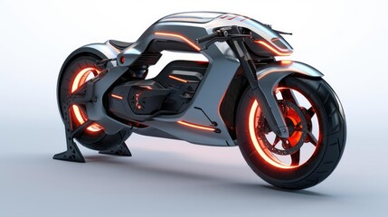 Naklejka premium The motorcycle of the future