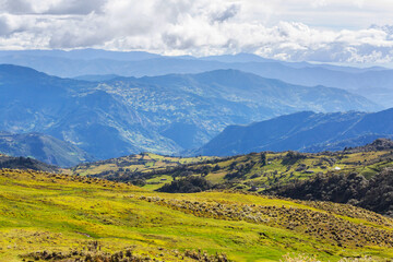 Green hills in Colombia