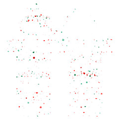 Merry christmas illustration gift box