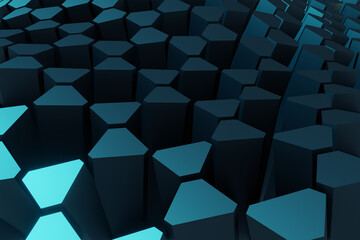 Abstract mesh background. 3D rendering.