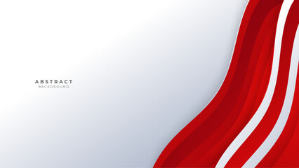 Modern abstract red white background