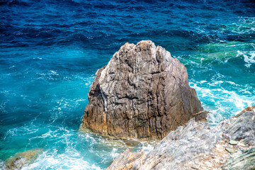 Agios Ioannis Beach and coastline in Skopelos, Greece