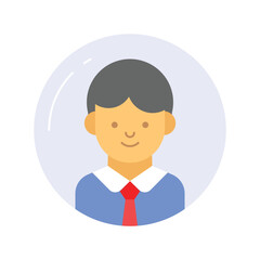 Customizable flat vector of user avatar in trendy style, premium icon