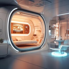 Capsule type apartment, high technology