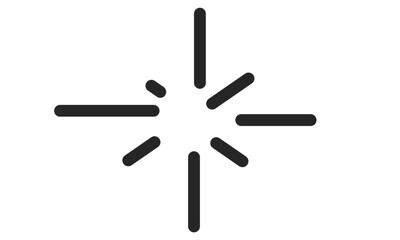 loading icon downloading symbol waiting logo sun line