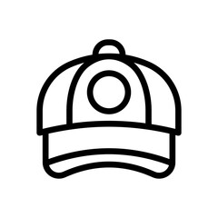 sport hat line icon illustration vector graphic. Simple element illustration vector graphic, suitable for app, websites, and presentations isolated on white background