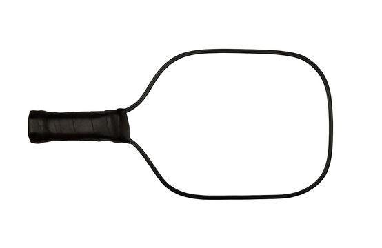 Mock up white pickleball racket.