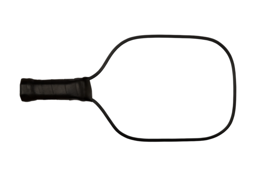 Mock up white pickleball racket.