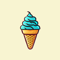 ice cream with background