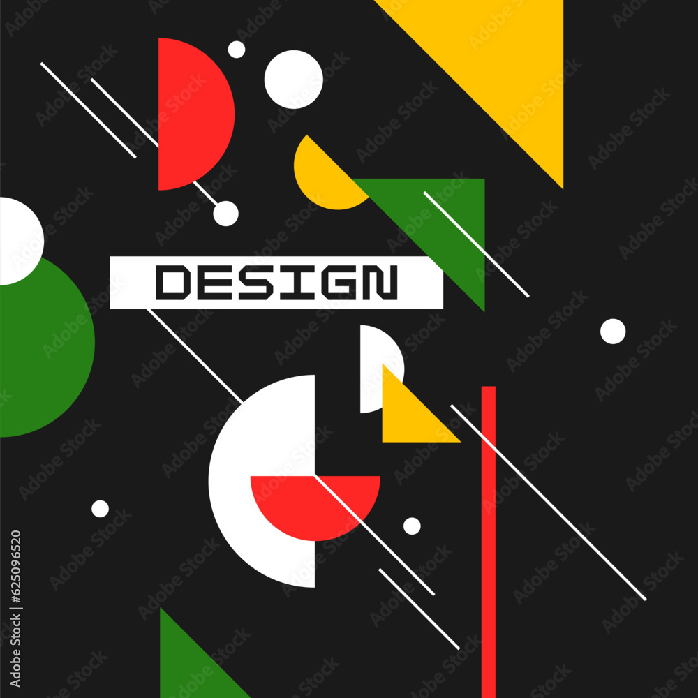 Poster abstract background with simple elements. an image with a composition of geometric elements and shap