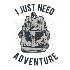 vintage illustration of bag