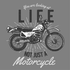vintage illustration of motorcycle