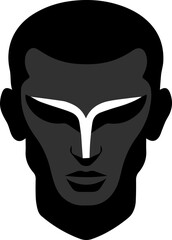 Man face silhouette icon 1