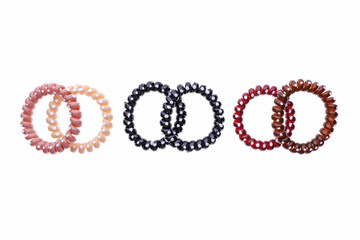Set of hair ties, spiral