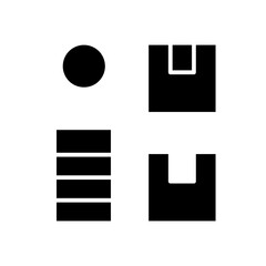 cost of inventory glyph icon