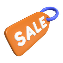 Sale Tag 3D Illustration Icon
