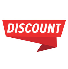 Discount best sale big red color discount on white background vector illustration