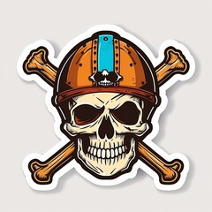 skull and crossbones sticker