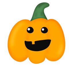 cute halloween smile pumpkin 