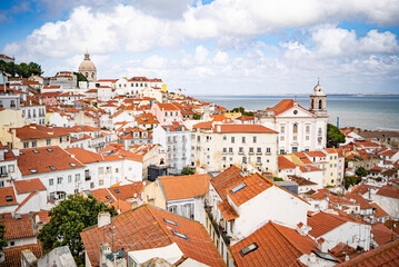 Lisbon skyline at Alfama